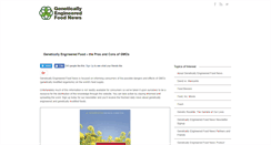 Desktop Screenshot of geneticallyengineeredfoodnews.com